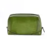 Leder Kulturtasche Porto Cervo in Olive - 2