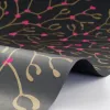 Geschenkpapier Mistel Schwarz – 3 Bögen - 3