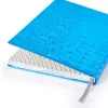Notizbuch A4 Blanko Wild Leder Blue - 2