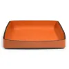 Leder Ablagekasten A4 Orange - 3
