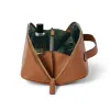 Leder Kosmetiktasche Adri in Hellbraun - 3