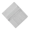 Leder Brieftasche Granitgrau 10 Karten - 2