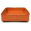 Leder Ablagekasten A4 Orange