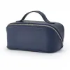 Leder Kosmetiktasche Adri in Navy