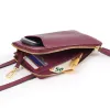 Leder Crossbody Tasche Adri Aubergine - 3