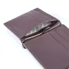 Leder Kartenetui mit Geldclip Braun 6 Karten - 3