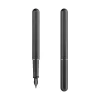 stilform INK Aluminium Warp Black + NIB Stahl Schwarz EF