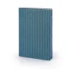 Notizbuch A5 Blanko Leder Jeansblau