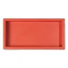 Leder Tablett Nappa 24x12 cm Orange