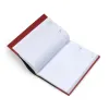 Buchhülle für DIN A5 Bücher Glattleder Dunkelrot - 3